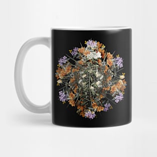 Vintage Small White Flower Wreath Mug